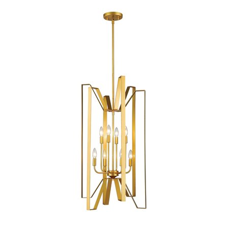 Z-LITE Marsala 8 Light Pendant, Polished Metallic Gold 4000-8PMG